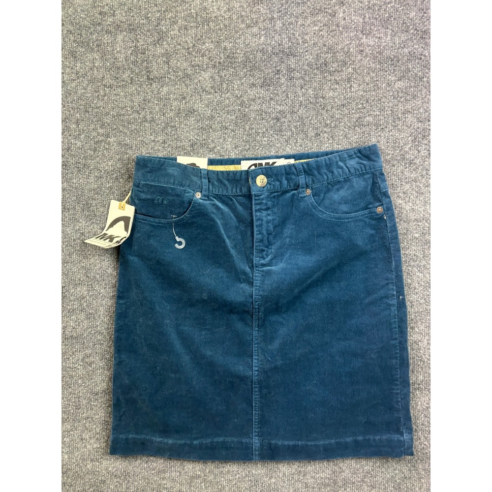 Mountain Khakis Canyon Cord Skirt Women 6 Blue Heron Stretch Corduroy Mini 6x20